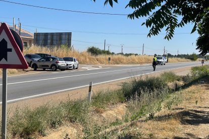 Una imagen de los vehículos accidentados.