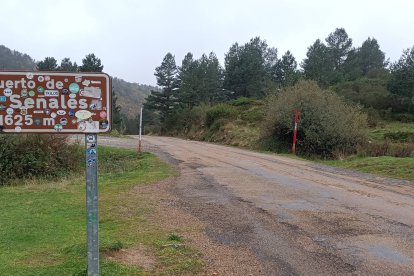 La carretera que une Cofiñal con el puerto de Las Señales,