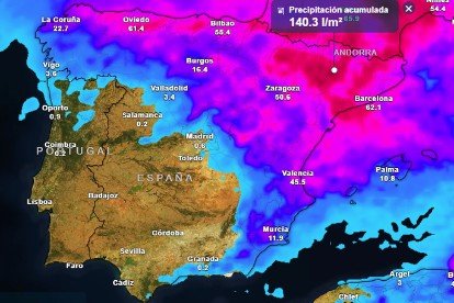 Previsión del tiempo para los próximos días.