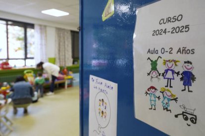 Vista de un aula para niños de 0 a 2 años.