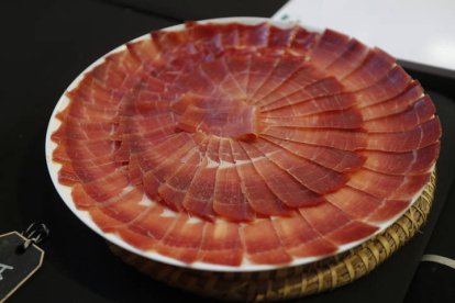 Plato de jamón.