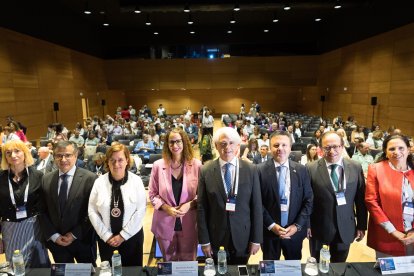 Santocildes, segundo por la derecha, en las jornadas de Toledo.