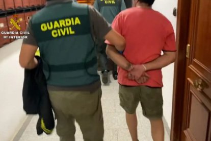 El condenado en el momento de su detención, en septiembre de 2022