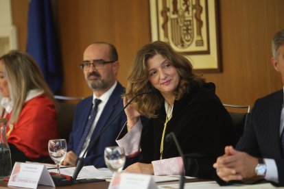 La rectora de la Universidad de León, durante la inauguración del año académico en el Campus de Ponferrada.