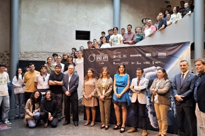 Participantes en el hacakthon de la Nasa en León