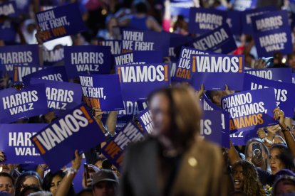 Fotografía de la candidata demócrata a la Presidencia de Estados Unidos, Kamala Harris. EFE/Caroline Brehman