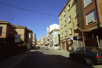 Calle doña Urraca, donde están las tres casas que se subastan