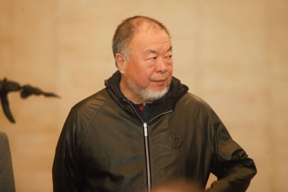 Ai Weiwei, este viernes en la presentación de su exposición en el Musac.