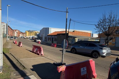 Obras del Plan de Acerado en San Andrés del Rabanedo.