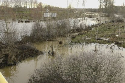 Situación del Cea a su paso por Villaverde de Argayos la semana pasada.
