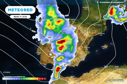 Previsión de Meteored.