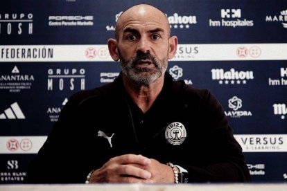 Paco Jémez tras la derrota de su Ibiza ante el Marbella.