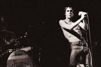 El cantante punk Iggy Pop, en una imagen de los años setenta.