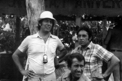 Vargas Llosa, el leonés Valdesaz y José Sacristán.