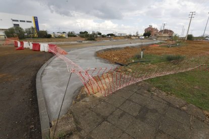 La intervención junto a la N-120 se abre paso en Villadangos.