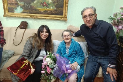 Lorenza Alonso, centenaria de San Andrés.