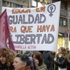Manifestación del Movimiento Feminista de León.