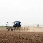 Un agricultor en Tierra de Campos.