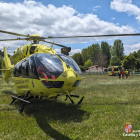 Un helicóptero de rescate.