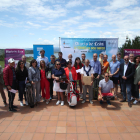Foto de los premiados con representantes institucionales, responsables del Diario de León y patrocinadores.