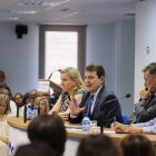 El presidente de la Junta y del PP de Castilla y León, Alfonso Fernández Mañueco, presidiendo el Comité Ejecutivo Autonómico del Partido Popular.