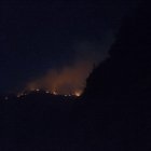 Estado del incendio en la pasada noche.