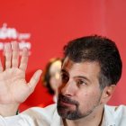 El secretario general, Luis Tudanca, interviene en la reunión del Comité Autonómico del PSOE de Castilla y León.