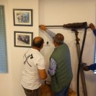 Miembros de la Once palparon las herramientas mineras en el museo de Torre.