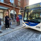 El bus urbano de León trabaja a medio gas.
