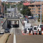 La Avenida de Portugal, con un carril cerrado, durante el transcurso de unas obras llevadas a cabo en fechas pasadas.