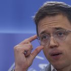 El portavoz de Sumar, Íñigo Errejón, en una imagen de archivo durante una rueda de prensa . EFE/ Juan Carlos Hidalgo