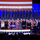 Donald Trump durante su discurso.