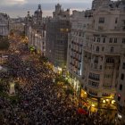 Cerca de 40 organizaciones sociales, cívicas y sindicatos de izquierda de la Comunitat Valenciana celebran una manifestación en protesta por la gestión de la Dana.
