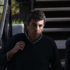 El presidente de la Generalitat Valenciana, Carlos Mazón, a su llegada este martes a la reunión del Centro de Coordinación Operativa Integrada (Cecopi), el órgano que gestiona la emergencia por la dana en Valencia. EFE/ Kai Försterling