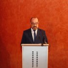 El alcalde de Ponferrada, Marco Morala, durante su intervención en el foro.