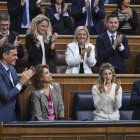 El Gobierno durante el pleno del Congreso de hoy.