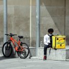 Un repartidor de Glovo.