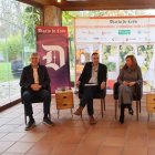 Jorge Vega, Vanesa Capilla y Javier Morán, en la mesa redonda moderada por Carlos Fidalgo.