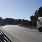 Un tramo de la carretera N-630, en el puerto de El Rabizo.