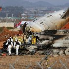 Estado en el que quedó el avión accidentado