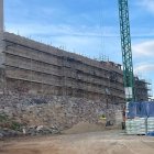 Obras en la muralla de Astorga.