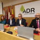 La directora de la Ciuden, el presidente del Consejo Comarcal, el secretario general de Reto Demográfico y el subdelegado de Gobierno en León.