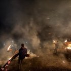 La quema de las fachizas en Burbia se hace en el monte de A Lagúa.