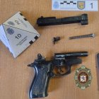 Pistola incautada por la Policía Local de León.