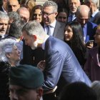 El rey con Mari Luz, nieta de los Altamira.