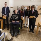 Manuel Martínez, Javier Amoedo y Juan Antonio Orozco, entre los asistentes al acto.  Orozco, Urbano, Diana Emperador, Carlota Amigo y Aguirre.
