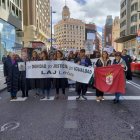 Imagen de una de las últimas protestas de los LAJ de León.