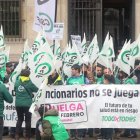 Última protesta en León por el conflicto de Muface.