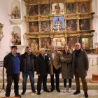 El director general de patrimonio de la Junta, Juan Carlos Prieto, visitó los retablos Celada de Cea y Joara con los alcaldes pedáneos.