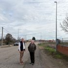 El alcalde de la localidad junto al concejal de obras.